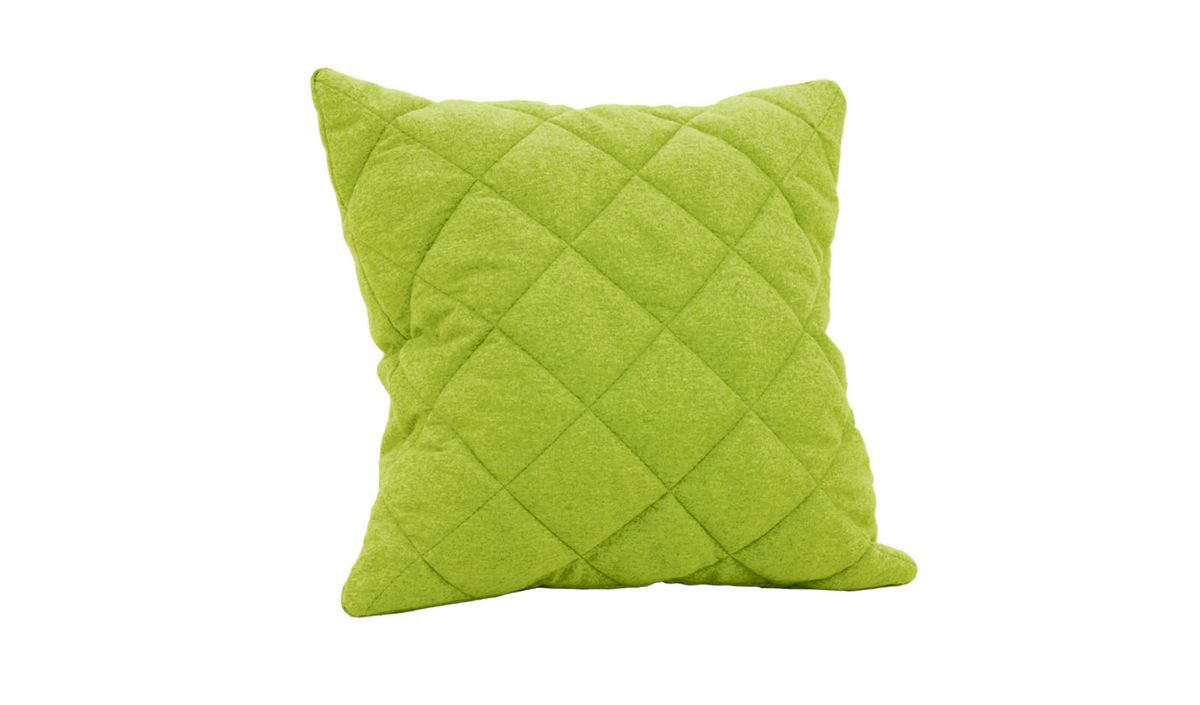 Coussin décoratif avec des coutures, dimensions 45x45cm, vert citron - Baku 7