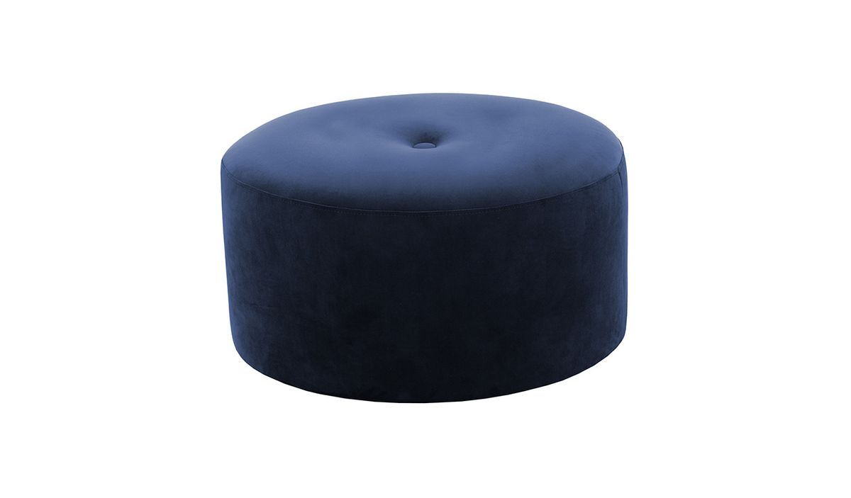 Grand pouf rond Flair - 1 bouton — vue 6