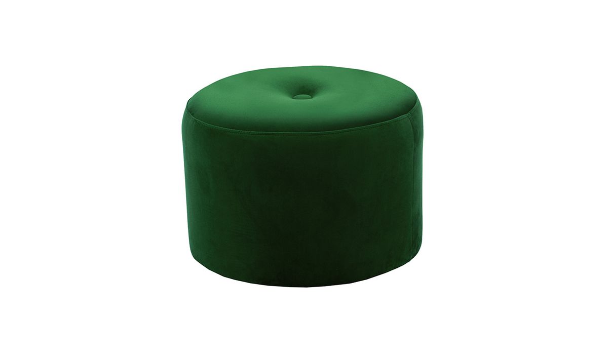 Petit pouf rond Flair - 1 bouton — vue 5