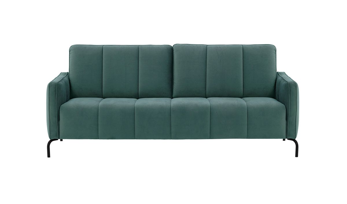 Canapé trois places Opus Velvet, bleu - Velluto 12