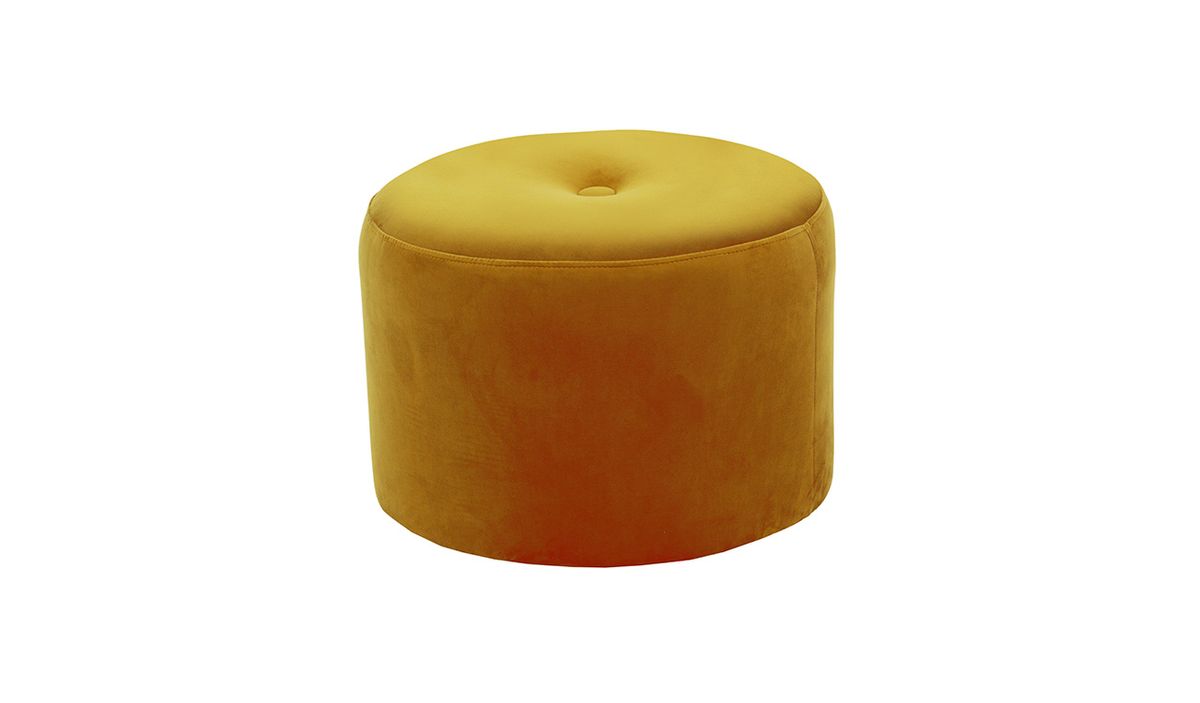 Petit pouf rond Flair - 1 bouton
