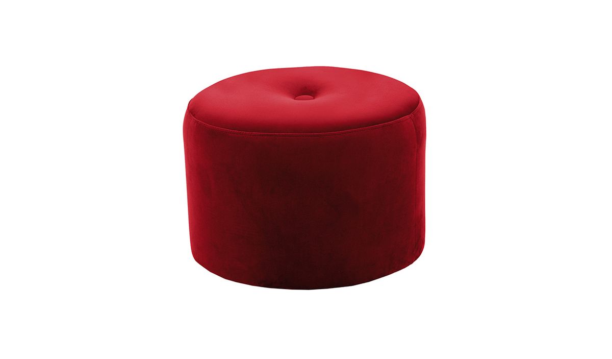 Petit pouf rond Flair - 1 bouton — vue 4