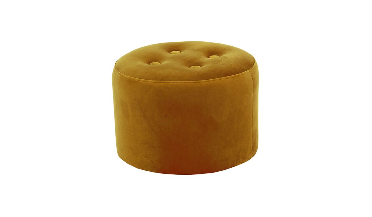 Petit pouf rond Flair - 4 boutons