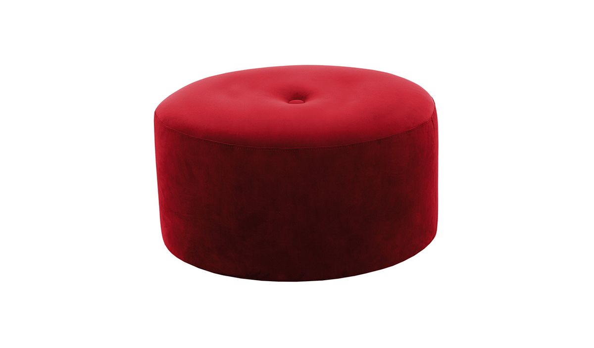 Grand pouf rond Flair - 1 bouton — vue 3