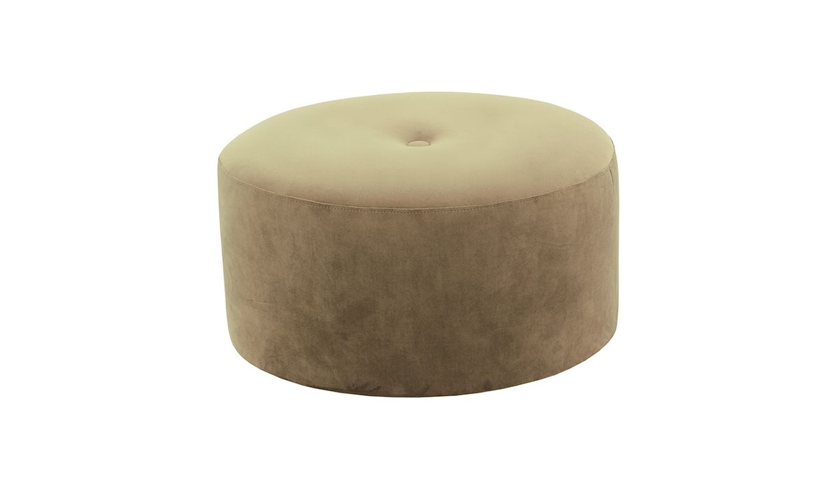Grand pouf rond Flair - 1 bouton