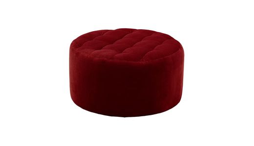 Grand pouf rond avec coutures Flair