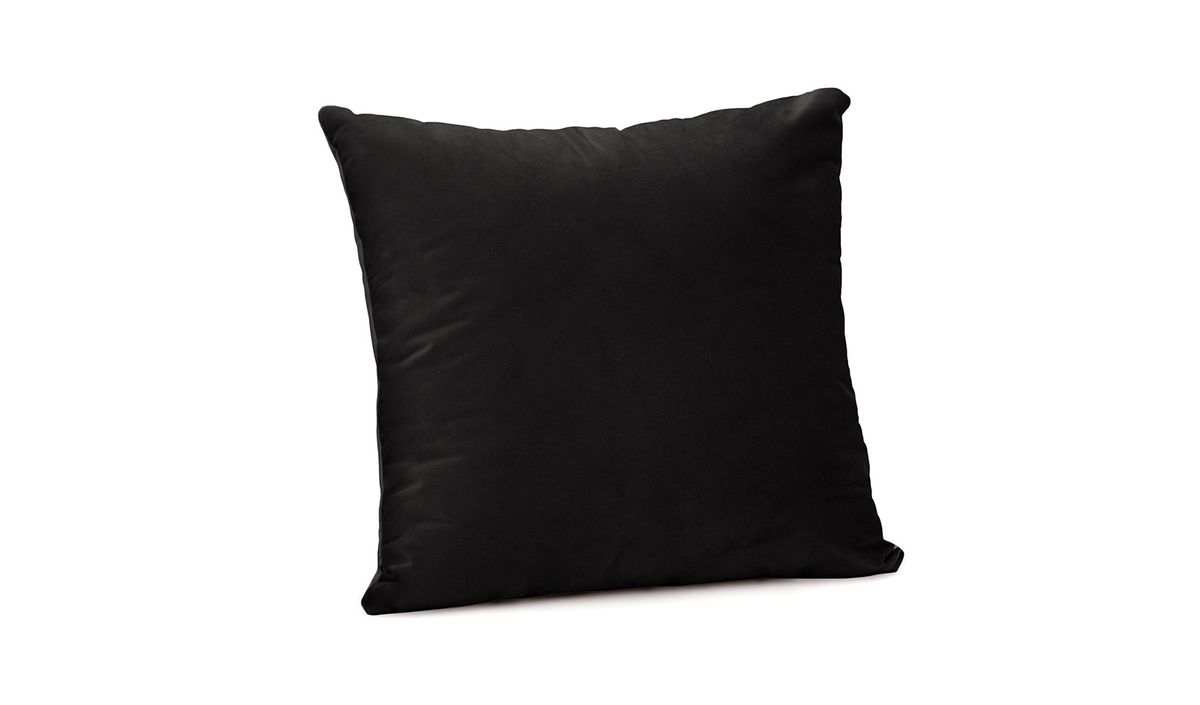 Coussin en velours 45x45 cm, noir - Velluto 20
