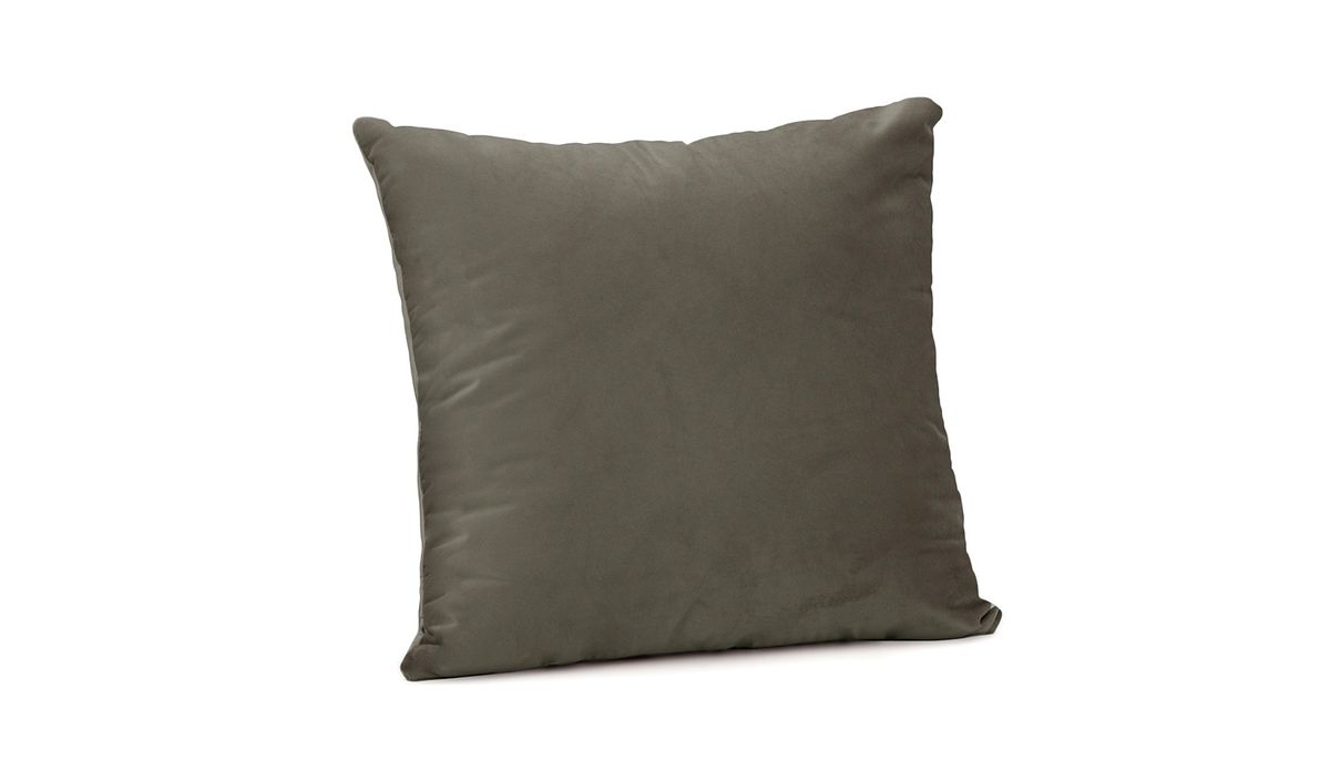 Coussin en velours 45x45 cm, gris éléphant - Velluto 17