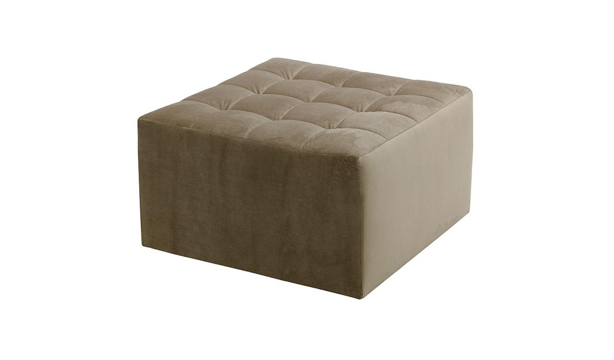 Pouf carré avec coutures Flair