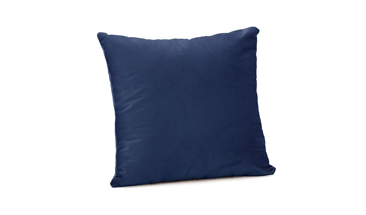 Coussin en velours 45x45 cm, bleu - Velluto 11