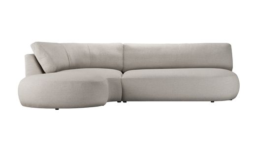 Canapé d’angle gauche minimaliste Ace à forme arrondie Canapé d’angle gauche minimaliste Ace à forme arrondie