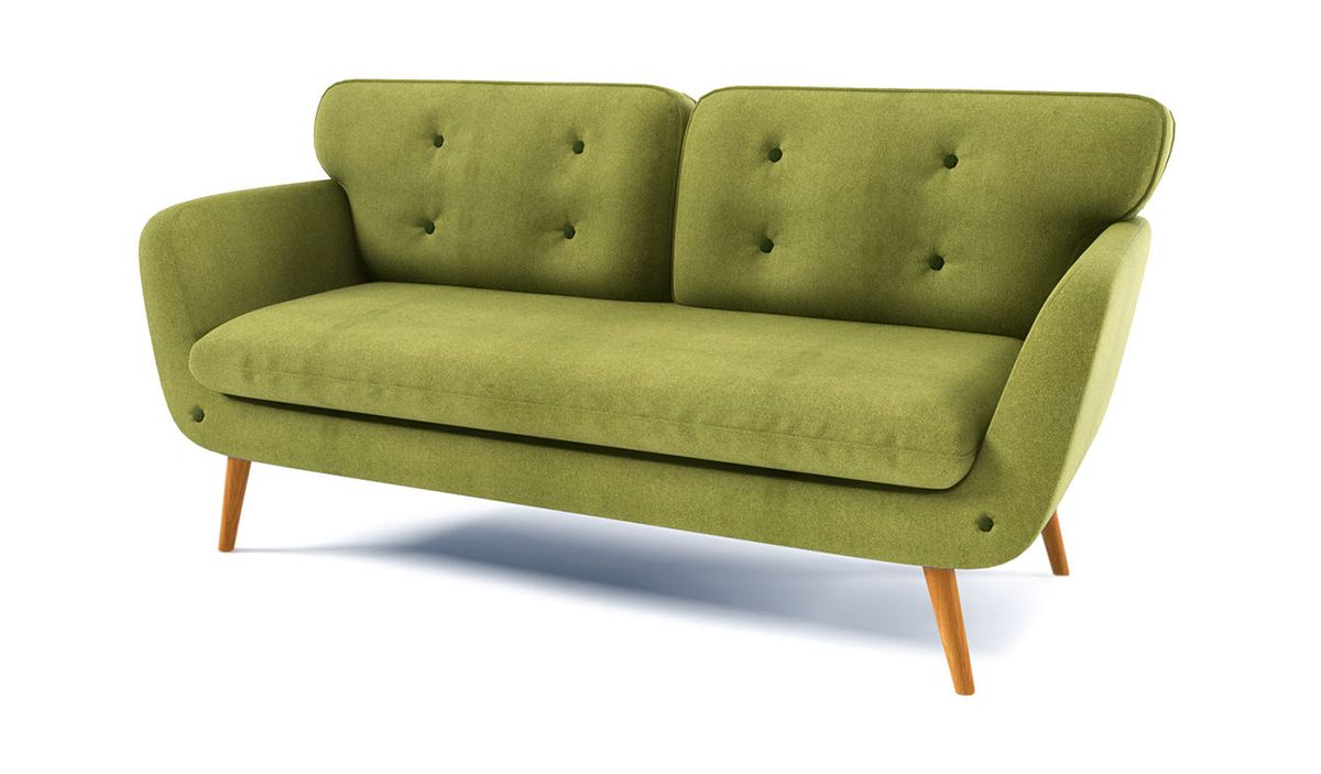 Canapé trois places Rea, vert citron - Ibiza 10