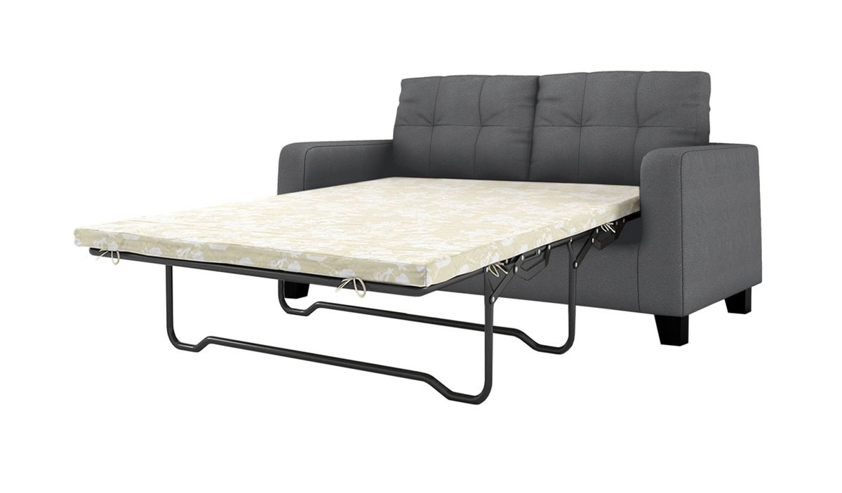 Canapé deux places avec fonction lit Gloss, gris - Casco anthrazit