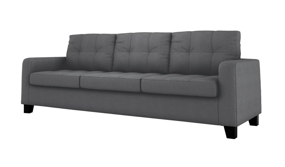 Canapé trois places Gloss, gris - Casco anthrazit