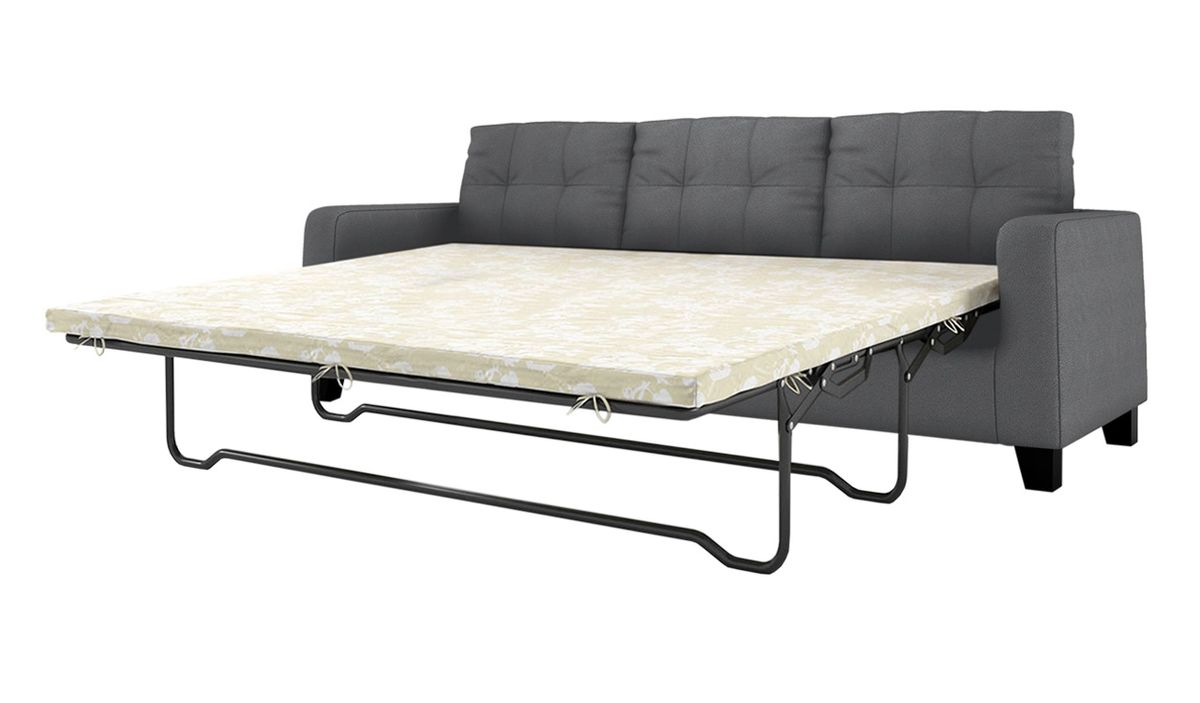 Canapé trois places avec fonction lit Gloss, gris - Casco anthrazit