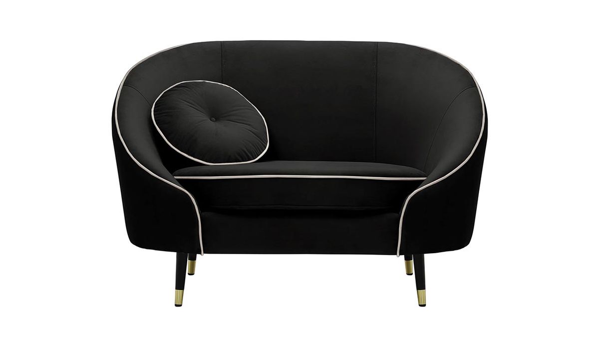 Fauteuil Kooper, noir - Velluto 20