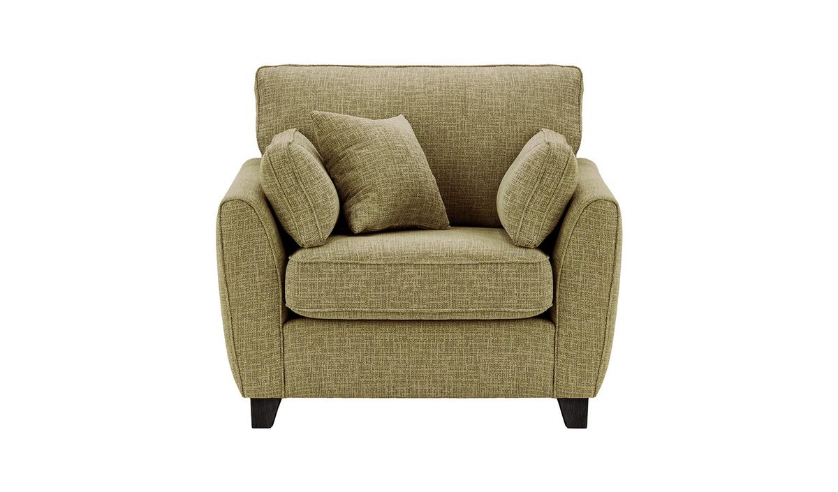 Fauteuil James, Vitolini 256-0624 - Marron Clair, Couleur des pieds: Noir