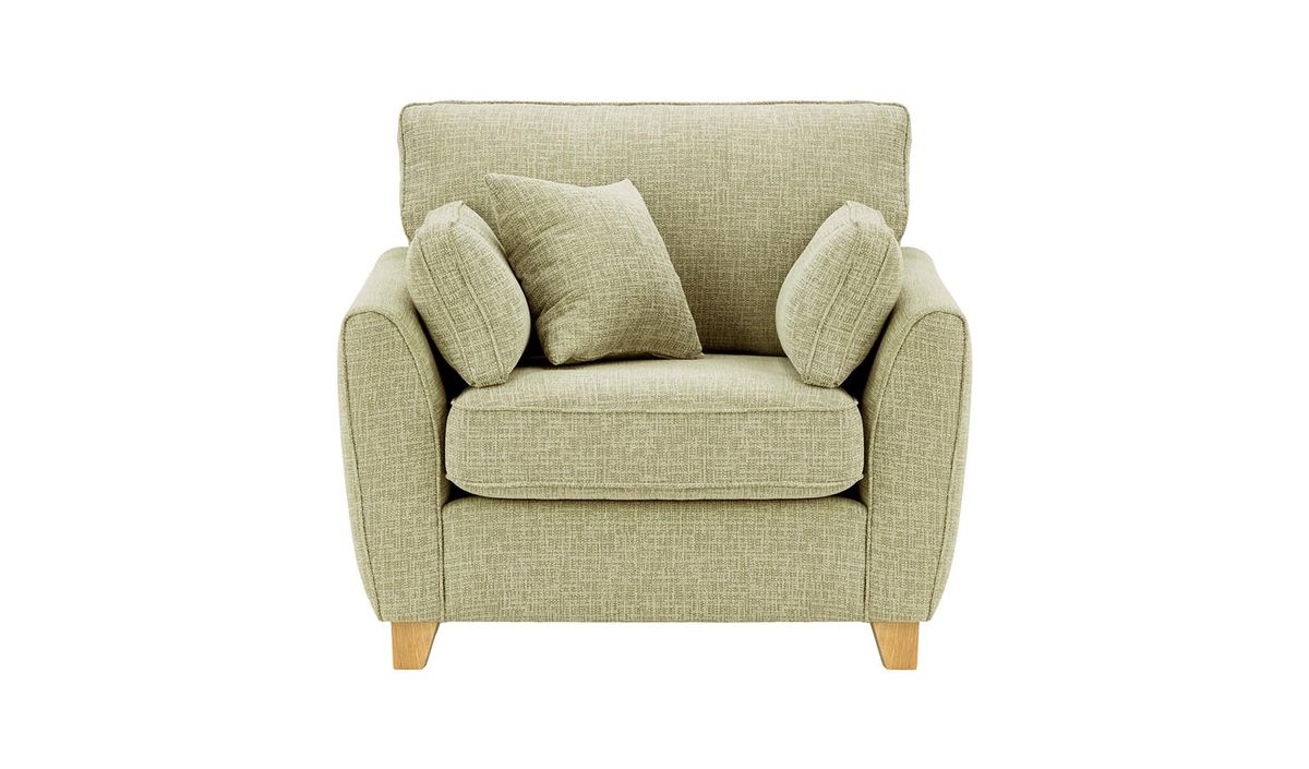 Fauteuil James, Vitolini 337-0708 - Vison, Couleur des pieds: Chêne clair