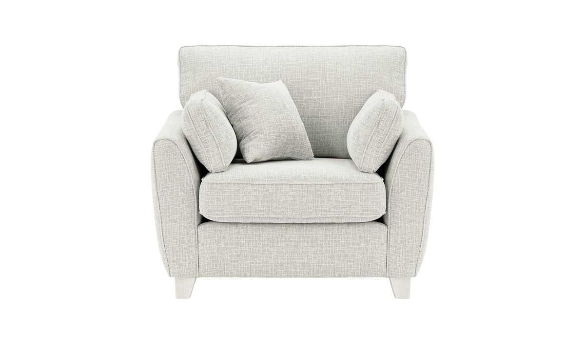 Fauteuil James, Vitolini 361-0104 - Blanc, Couleur des pieds: Blanc