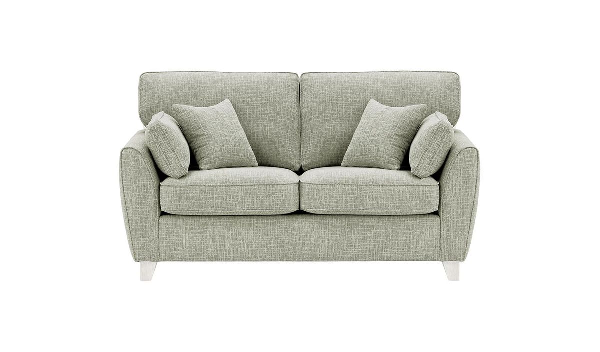 Canapé deux places James, Vitolini 335-0723 - Gris Clair, Couleur des pieds: Blanc