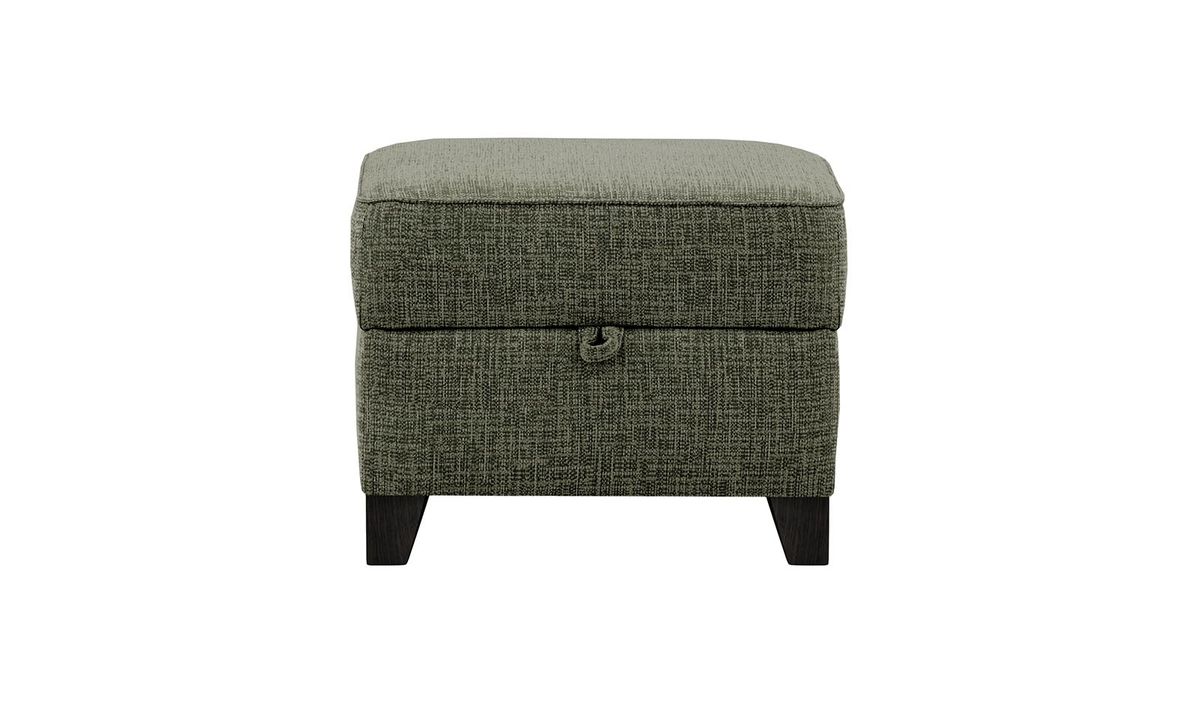 Pouf avec rangement James, Vitolini 097-1714 - Gris, Couleur des pieds: Noir