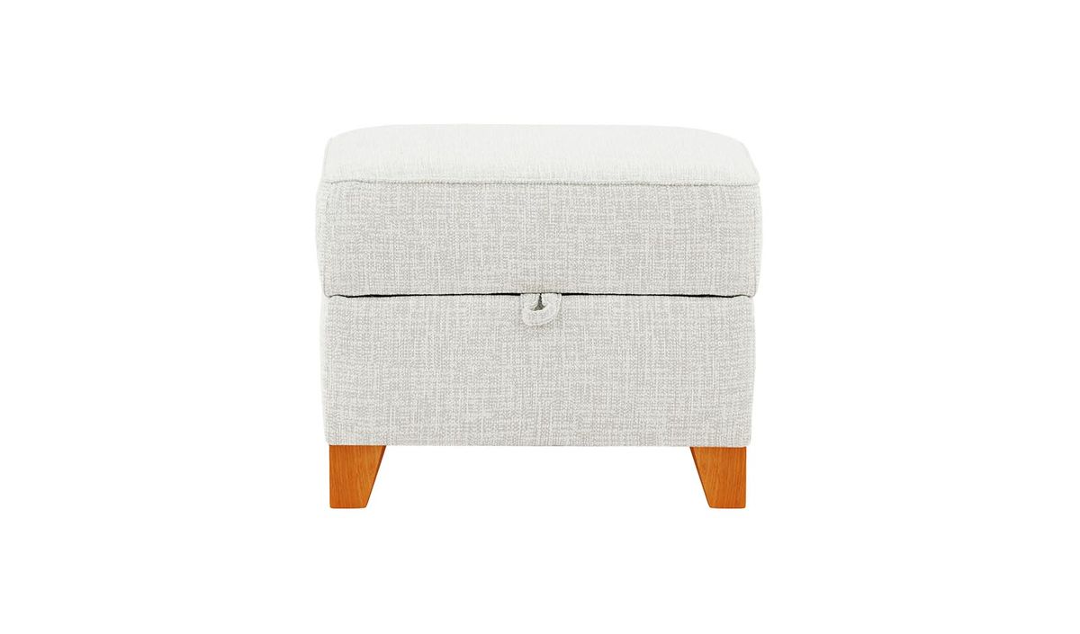 Pouf avec rangement James, Vitolini 361-0104 - Blanc