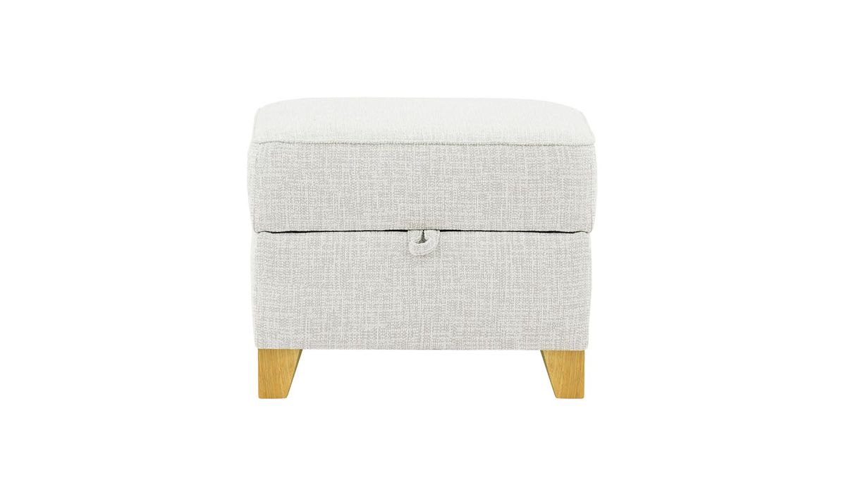 Pouf avec rangement James, Vitolini 361-0104 - Blanc