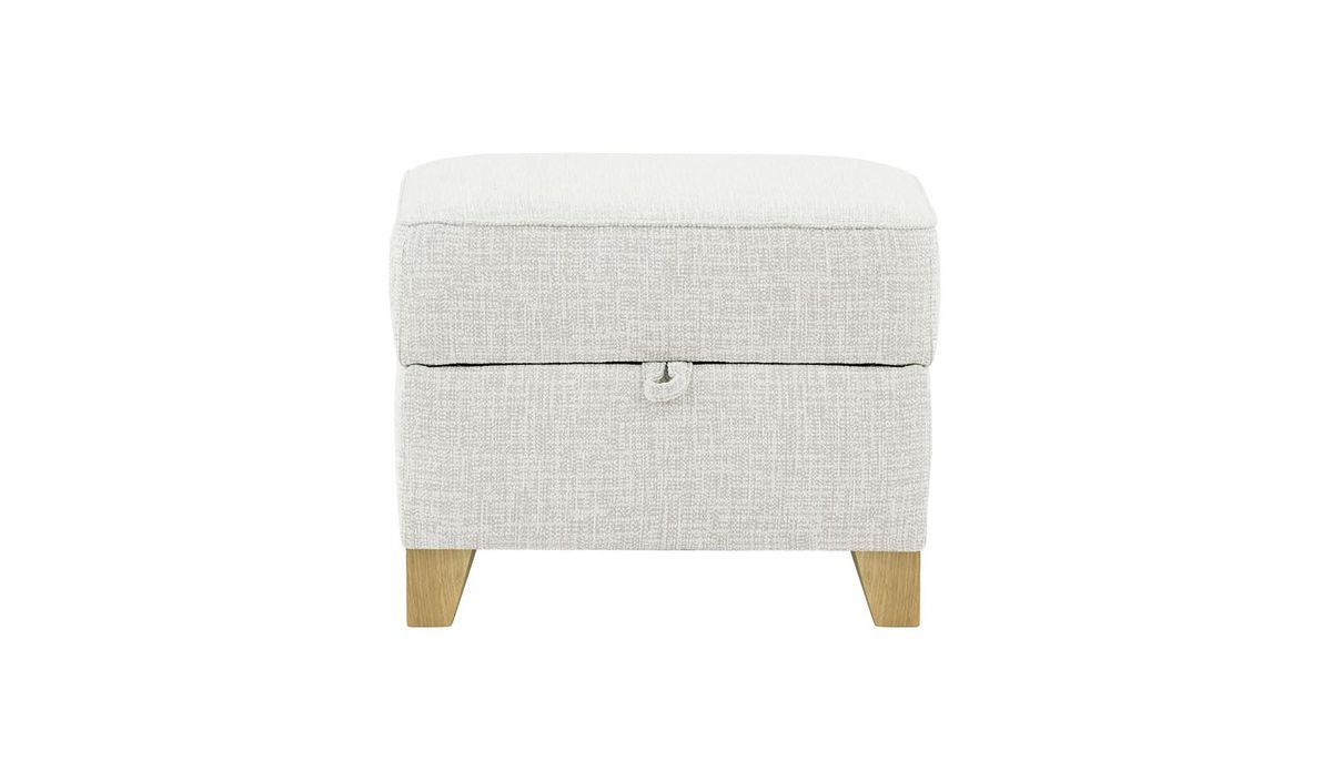 Pouf avec rangement James, Vitolini 361-0104 - Blanc