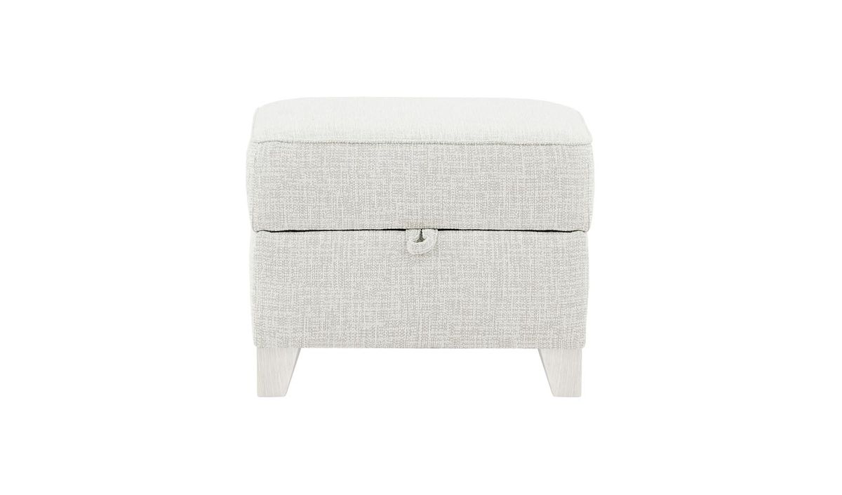 Pouf avec rangement James, Vitolini 361-0104 - Blanc