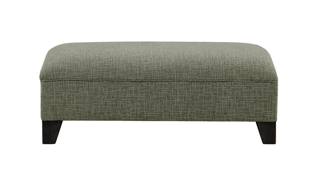Pouf James, Vitolini 097-1714 - Gris, Couleur des pieds: Noir