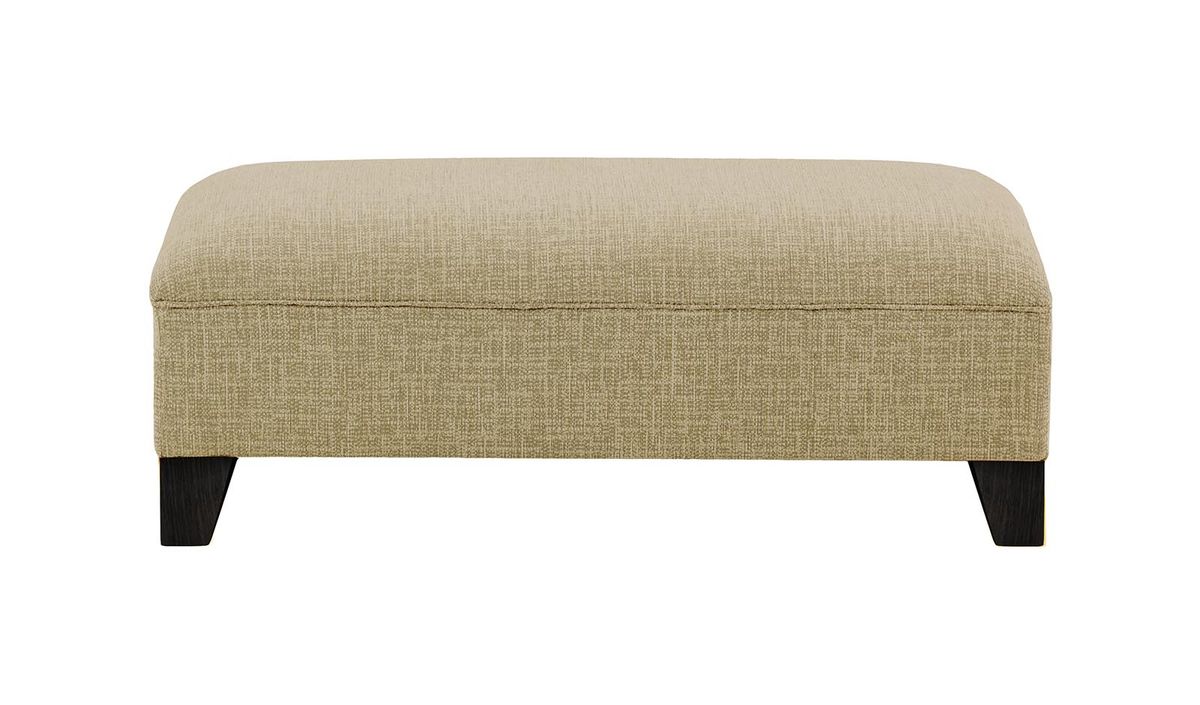 Pouf James, Vitolini 256-0624 - Marron Clair, Couleur des pieds: Noir
