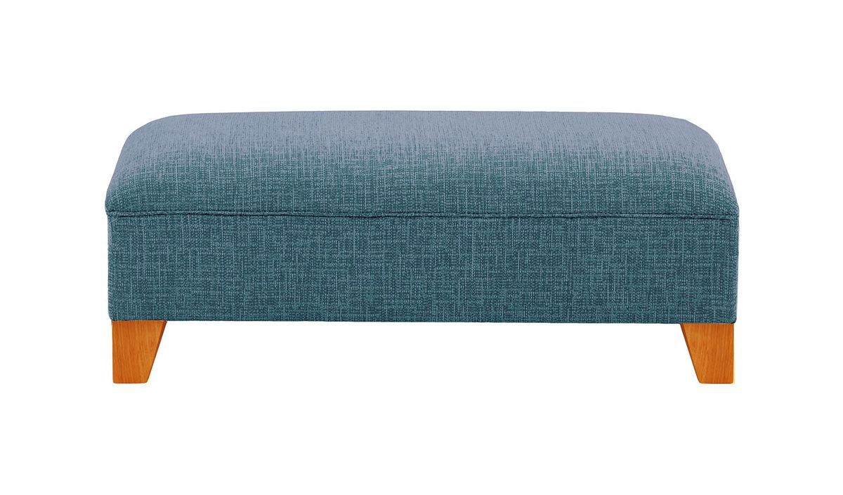Pouf James, Vitolini 335-0722 - Bleu Marine, Couleur des pieds: aveo