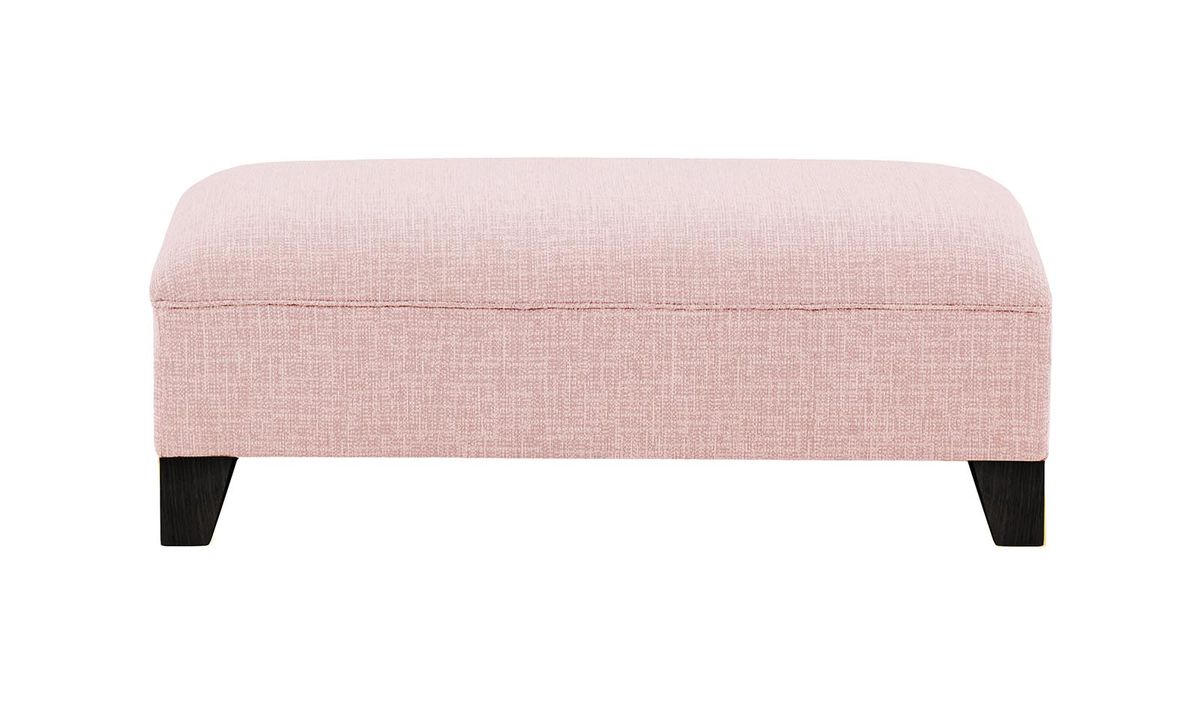 Pouf James, Vitolini 336-1036 - Rose, Couleur des pieds: Noir
