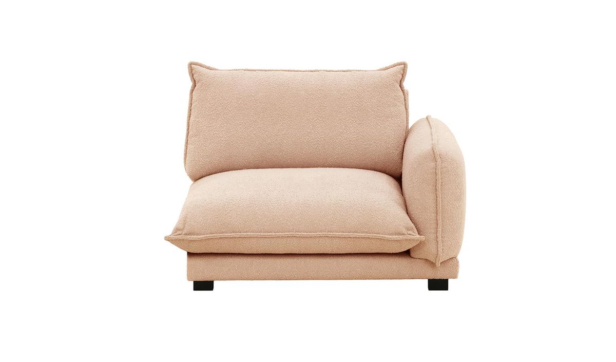 Bali- Module extrémité droit 1,5 places, Baloo 2072 - rose