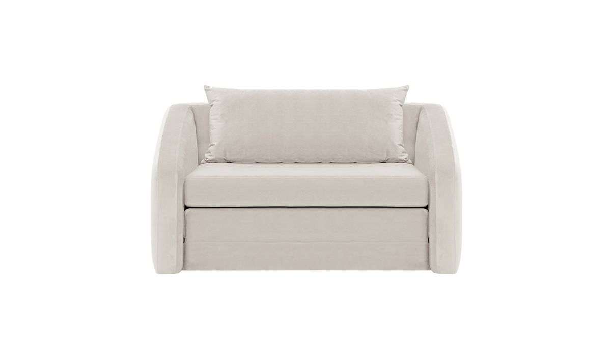 Alma – Grand fauteuil convertible, beige clair - Velluto 2