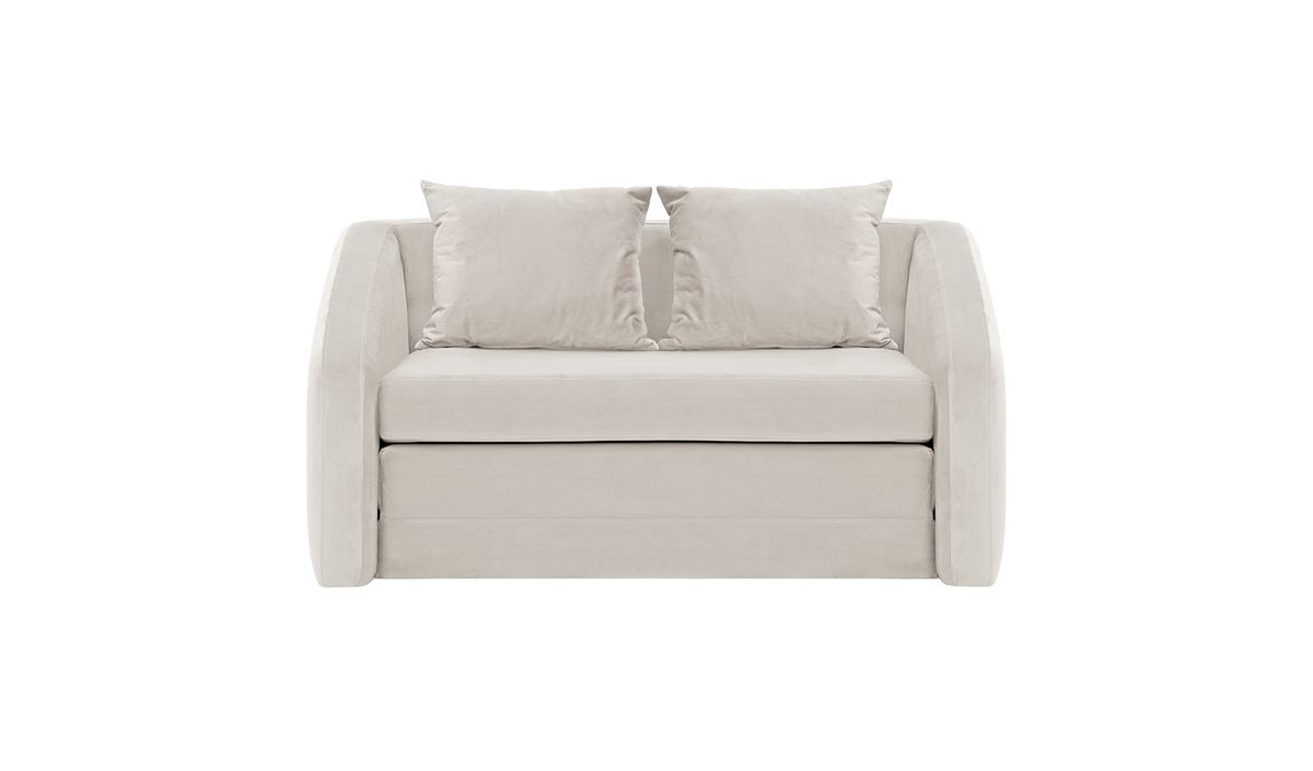 Alma – canapé convertible deux places, beige clair - Velluto 2