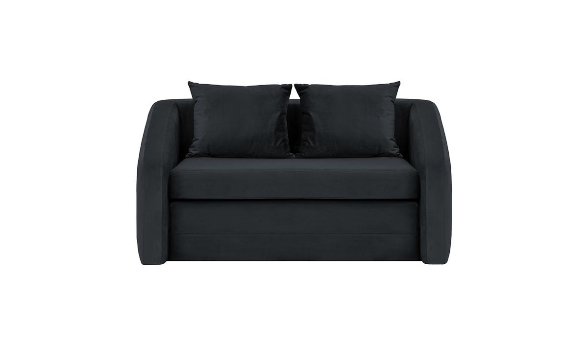 Alma – canapé convertible deux places, noir - Velluto 20