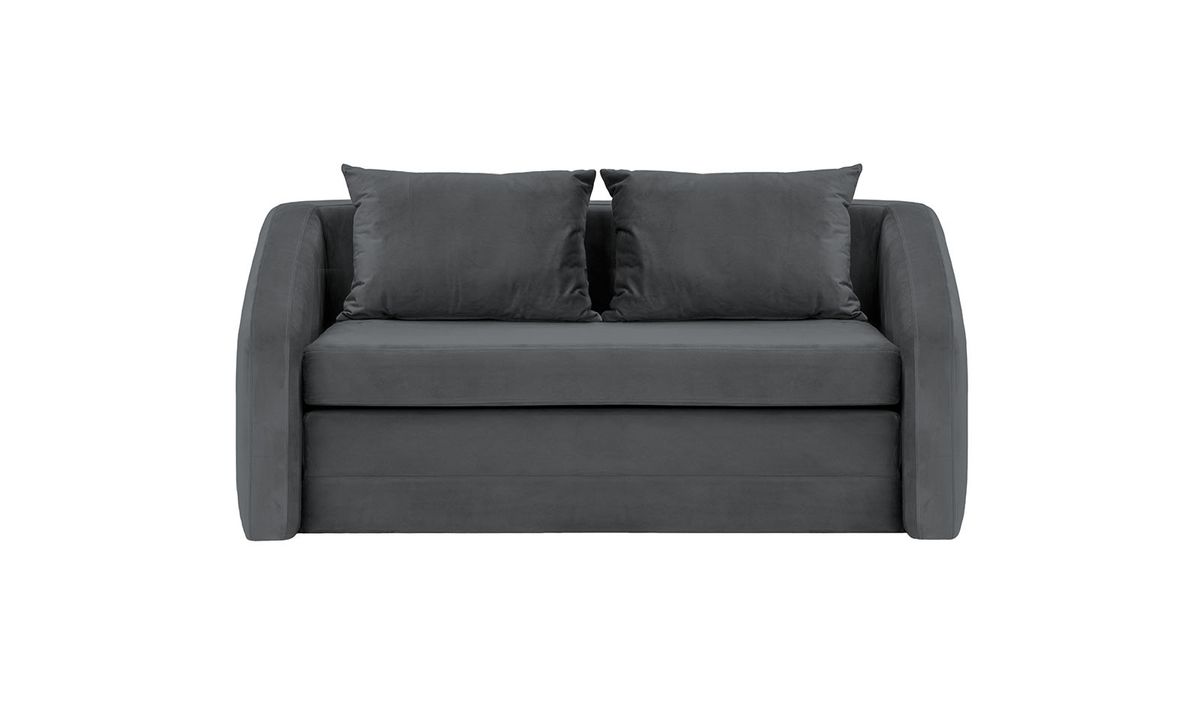 Alma – Canapé convertible 2,5 places, graphite - Velluto 19