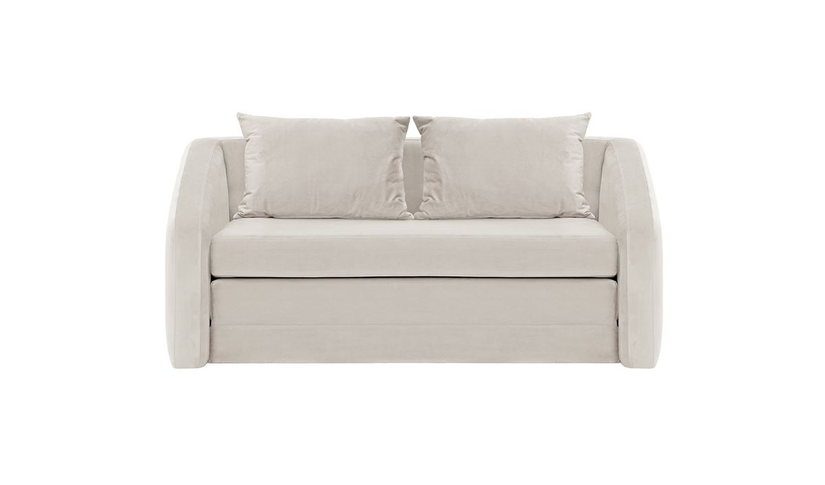 Alma – Canapé convertible 2,5 places, beige clair - Velluto 2