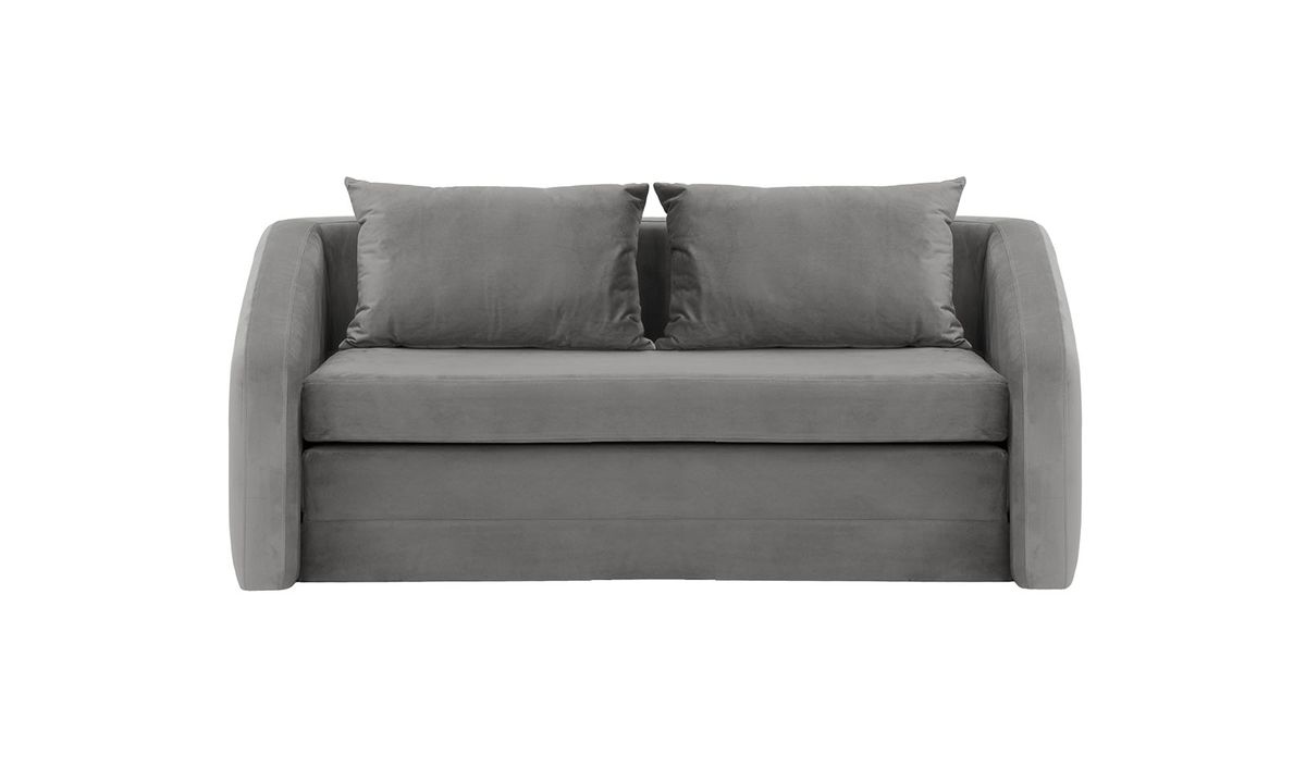 Alma - Canapé convertible trois places, gris éléphant - Velluto 17