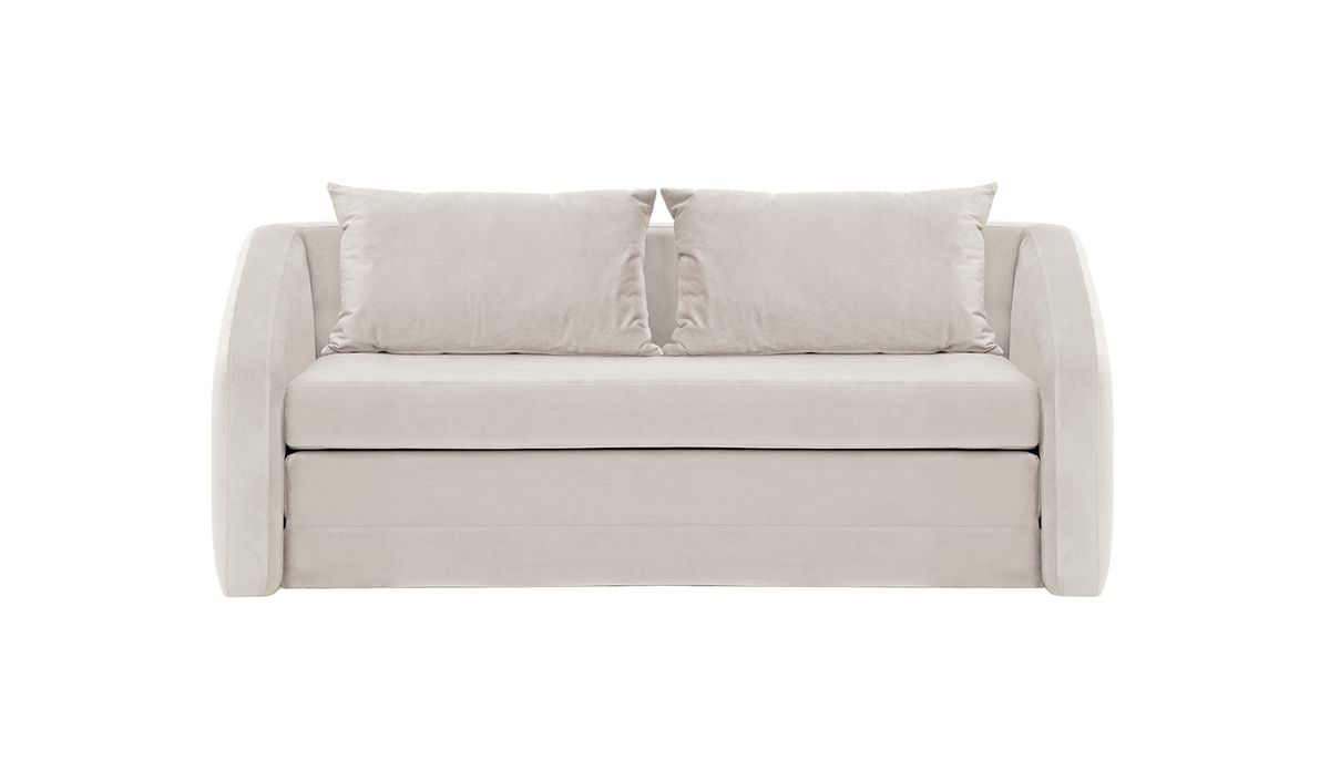 Alma  - Canapé convertible 3,5 places, beige clair - Velluto 2