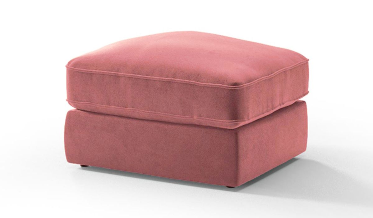 Pouf Baron, rose delavé - Kronos 29