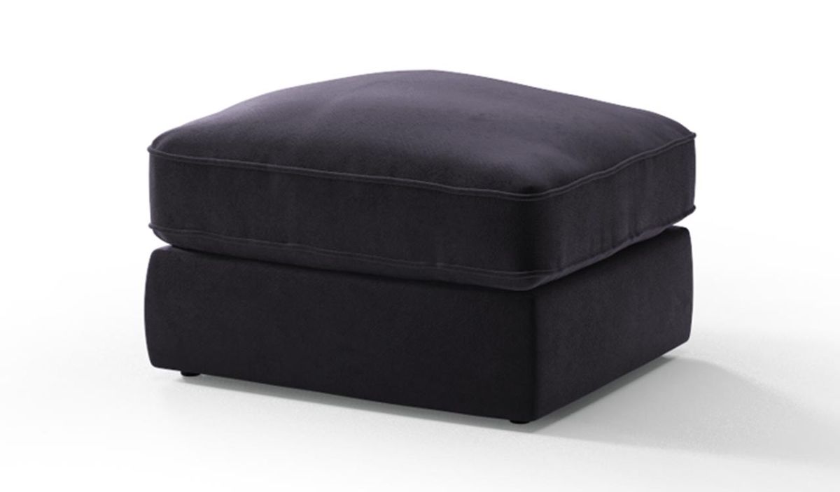 Pouf Baron, gris foncé - Kronos 34