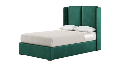 Lit Felix 120x200 cm avec tête de lit moderne et panneaux latéraux