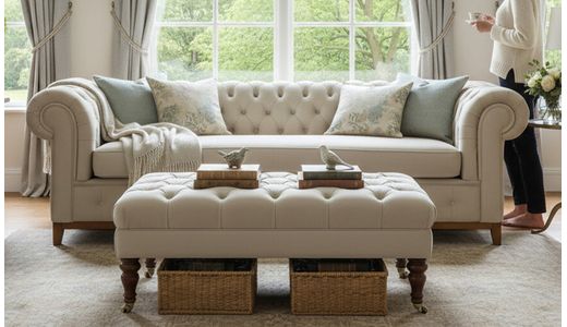 Canapé trois places Chesterfield Grand Canapé trois places Chesterfield Grand