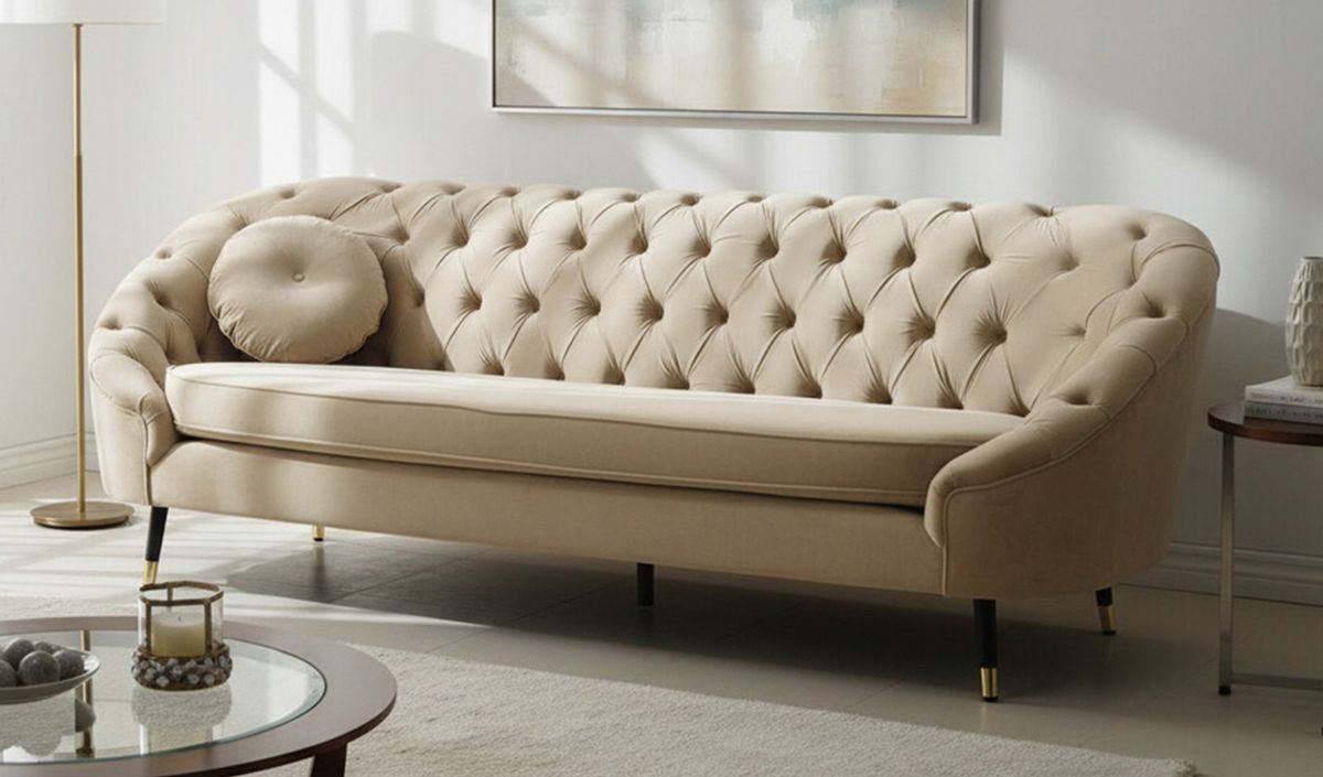 Canapé 2,5 places Kooper capitonné