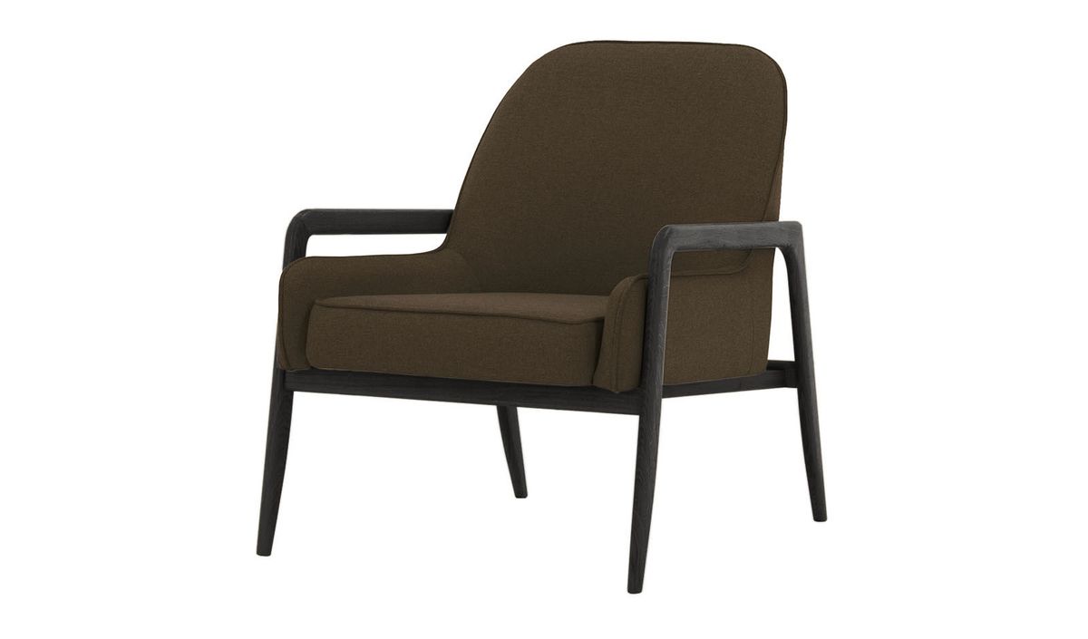 Fauteuil Turin, Malmo 28, Couleur des pieds: Noir