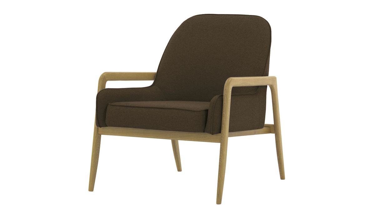 Fauteuil Turin, Malmo 28, Couleur des pieds: Noir wax