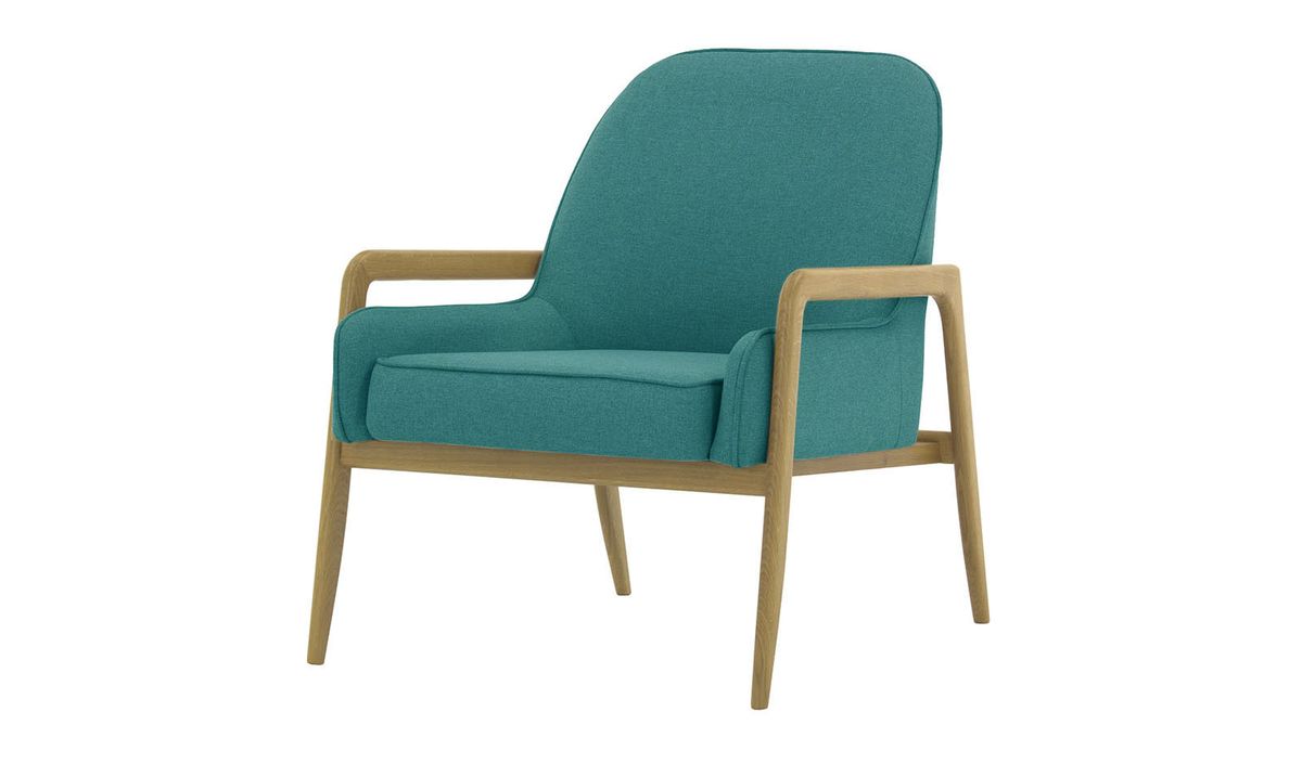 Fauteuil Turin, Malmo 85, Couleur des pieds: Noir wax