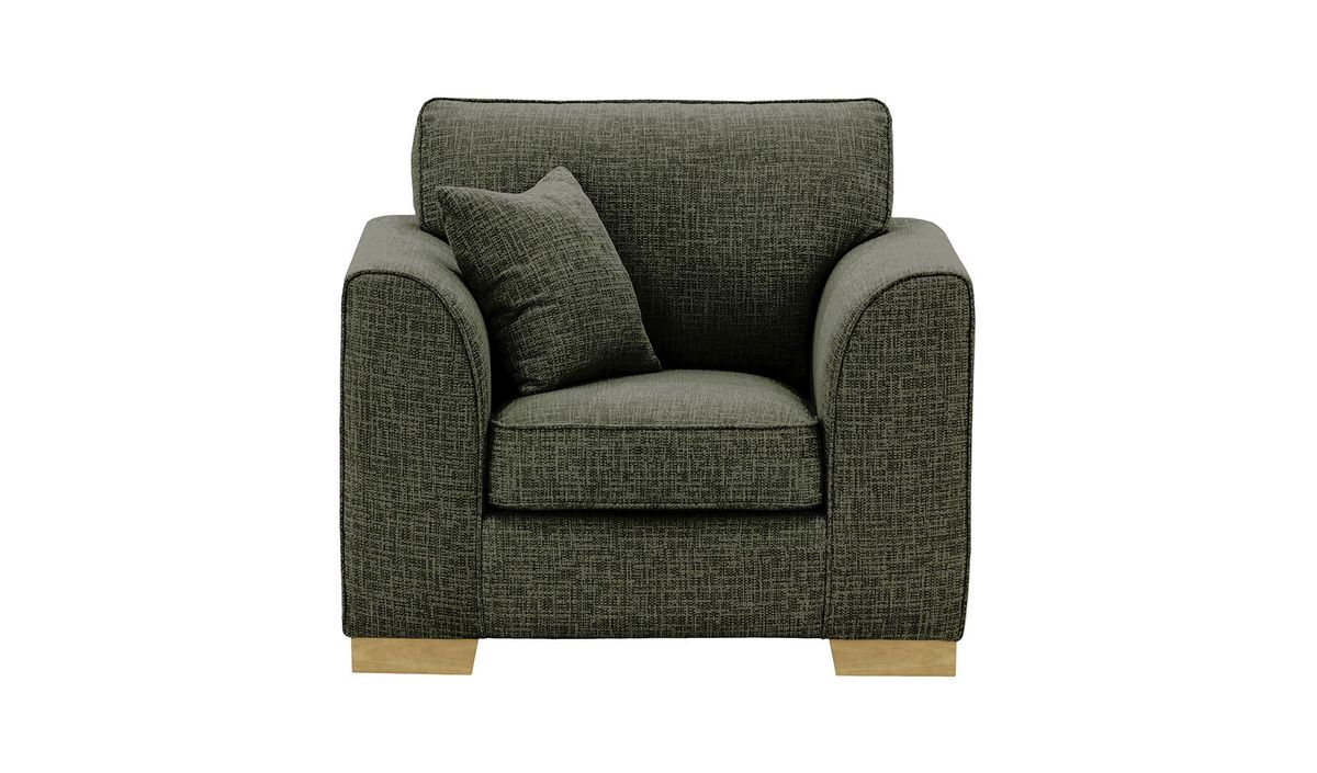 Fauteuil Avos, Vitolini 097-1714 - Gris, Couleur des pieds: Noir wax